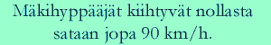 ihmisen kiihtyvyydestä